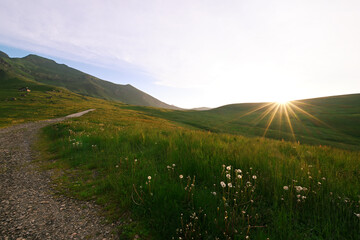 Fototapeta premium Sunrise in the mountains