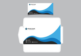 professional envelope vector template design