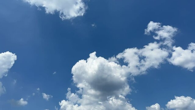 Time-lapse cloud video. Beautiful blue sky with clouds background.Sky clouds.Sky with clouds weather nature cloud blue