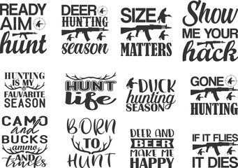 free Hunting Quotes  SVG Bundle for