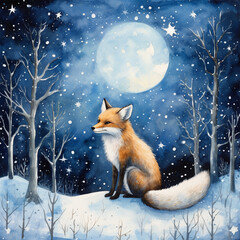 A Majestic Fox in the Snow