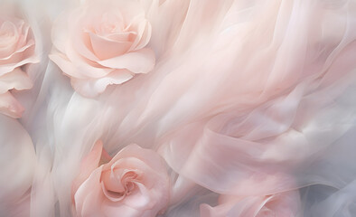 Soft dreamy rose flower textured background