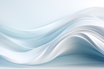 Serene and Pristine White Abstract Background Created with Generative AI