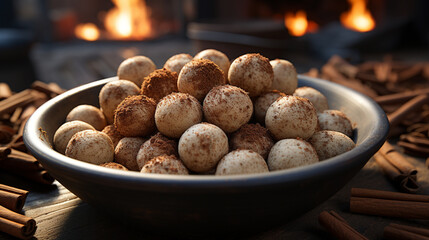 walnuts in a bowl  HD 8K wallpaper Stock Photographic Image