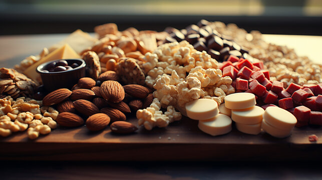 cake with nuts  HD 8K wallpaper Stock Photographic Image
