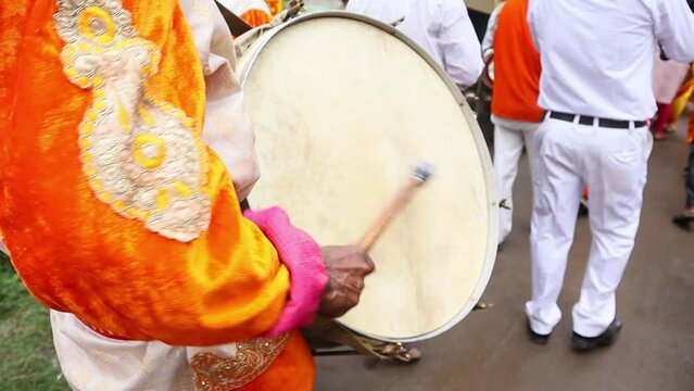 drummer on an Indian festival