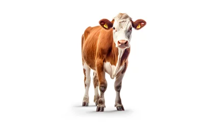 Gordijnen cow isolated on white © wiizii