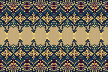 Seamless Asian fabric design used for interior decoration carpet.