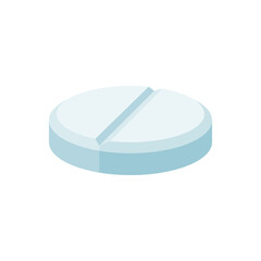 medical pill vector illustration in flat style design