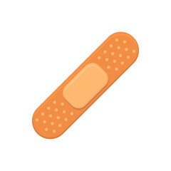 Bandage flat vector illustration in flat style design