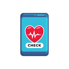 Monitoring heart rate in fitness app on smartphone