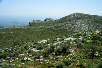Fototapeta na wymiar Veduta del gruppo montuoso del Montalbo
