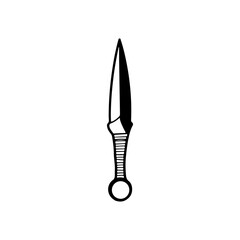 kunai weapon concept vector illustration