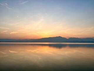 Sunset on the Kwan Phayao lake