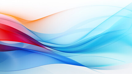 Abstract colored wave background. Screensaver, backdrop. Stylish minimalist modern design. Generative AI	