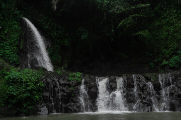 Fototapeta premium Tropical waterfall in Bali, Indonesia