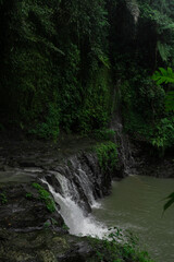 Tropical waterfall in Bali, Indonesia