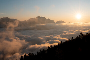 美しい山の風景