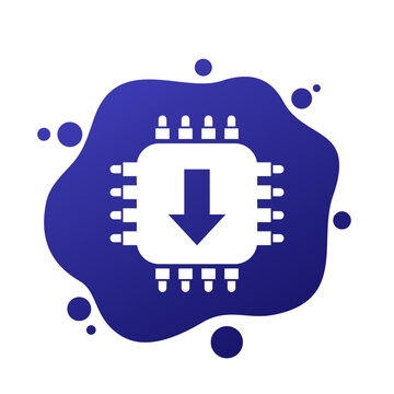 firmware update icon with a chipset