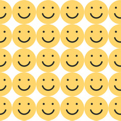 set of smileys with faces