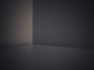 light in the dark conner gradient blur dark abstract background 