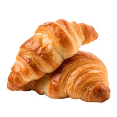 croissant isolated on transparent background cutout