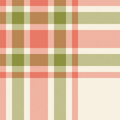 Plaid check pattern. Seamless fabric texture. Tartan textile print.