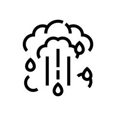 water vapor outline icon