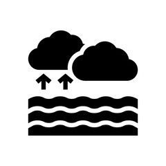 evaporation glyph icon