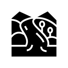 river glyph icon