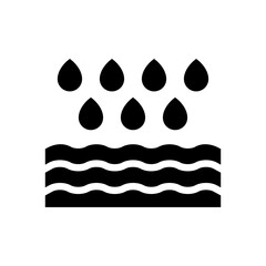 water drops glyph icon