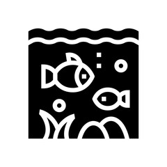 underwater glyph icon