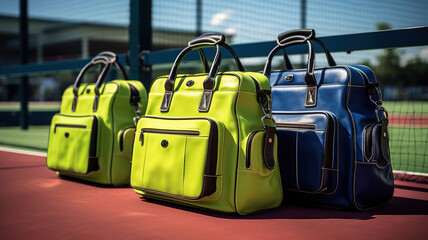 Complete Tennis Bags for Organized and Stylish Players. Generative Ai