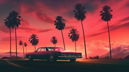 Retro 80s background Wallpaper