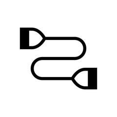elastic band glyph icon