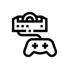 video game outline icon