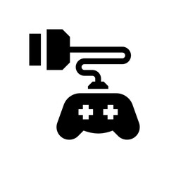 joystick glyph icon