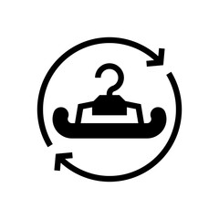 second hand glyph icon