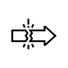 disruption outline icon