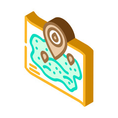oil field mapping petroleum engineer isometric icon vector. oil field mapping petroleum engineer sign. isolated symbol illustration