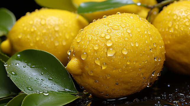 lemon and lime  HD 8K wallpaper Stock Photographic Image
