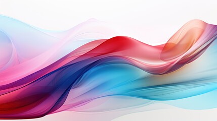 Abstract Colorful Light Wavy Background. Generative AI.