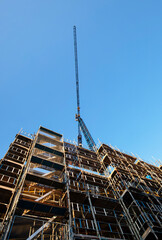 Construction crane in Malmo Sweden