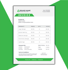 Business invoice form template. Invoicing quotes, money bills or price invoices and payment agreement design templates. Tax form, bill graphic or payment receipt page vector set
