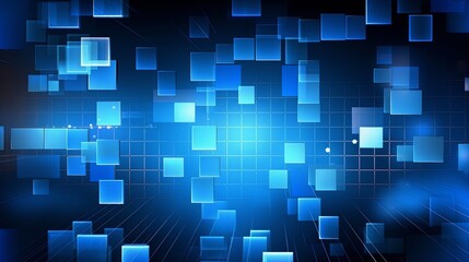 Futuristic Blue Abstract Background for Business and Technology.