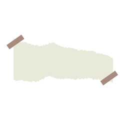 Torn Paper With Ribbons Collection For Templates Design Elements