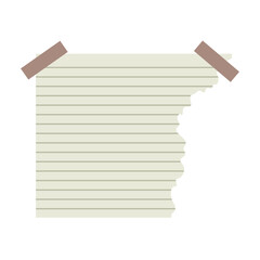 Torn Paper With Ribbons Collection For Templates Design Elements