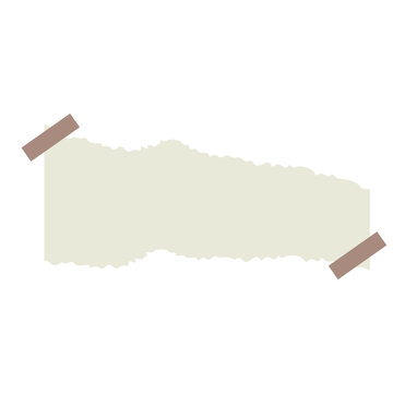 Torn Paper With Ribbons Collection For Templates Design Elements