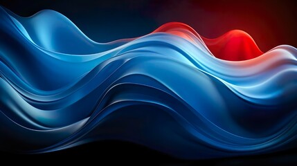 Beautiful abstract fluid dark blue gradient background. Wave pattern. 8k best resolution