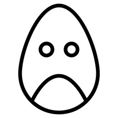 Fototapeta premium funny egg line 